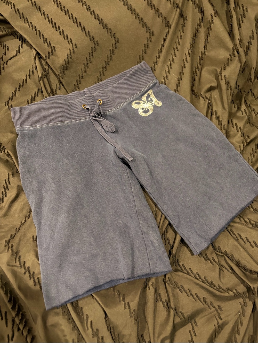 Aeropostale Navy Blue Drawstring Long Shorts